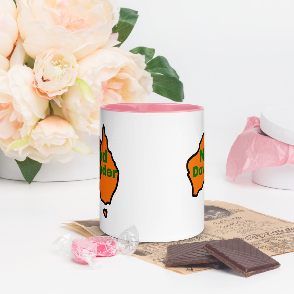 Naked Downunder Mug with Colour Inside