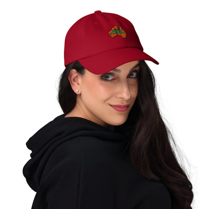 Naked Downunder Dad Hat – Cranberry