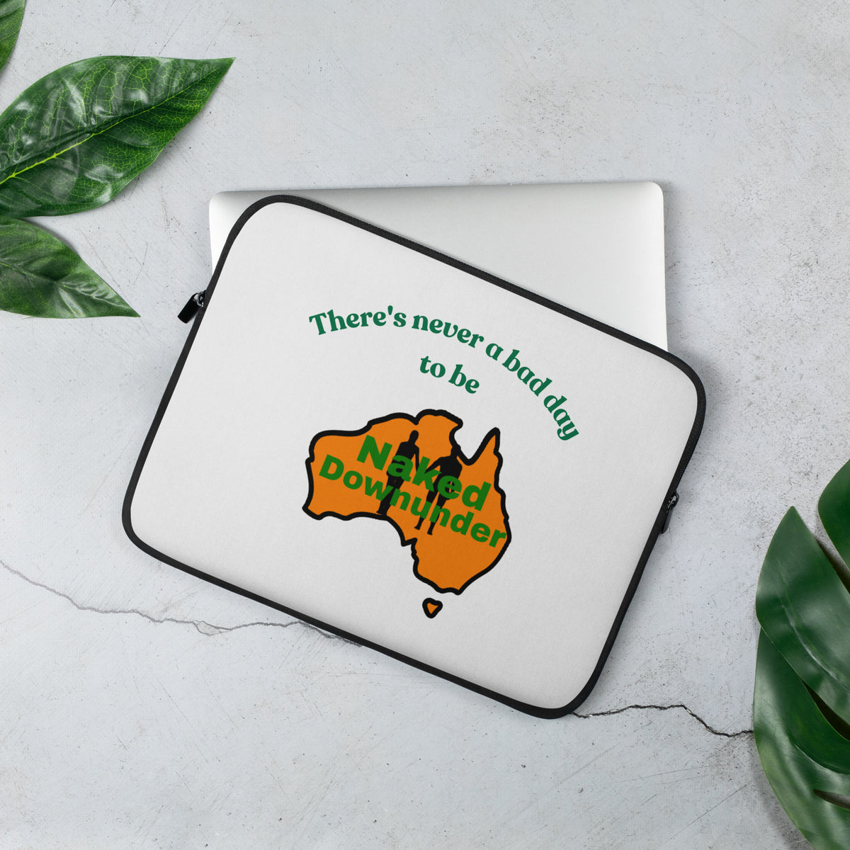 Naked Downunder There's Never a Bad Day to Be Naked Downunder Laptop Sleeve – 13″