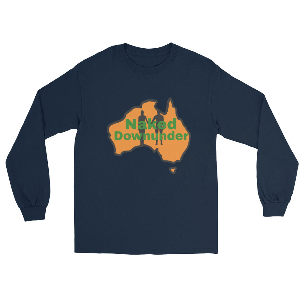 Naked Downunder Men's Long-Sleeve Shirt – Navy