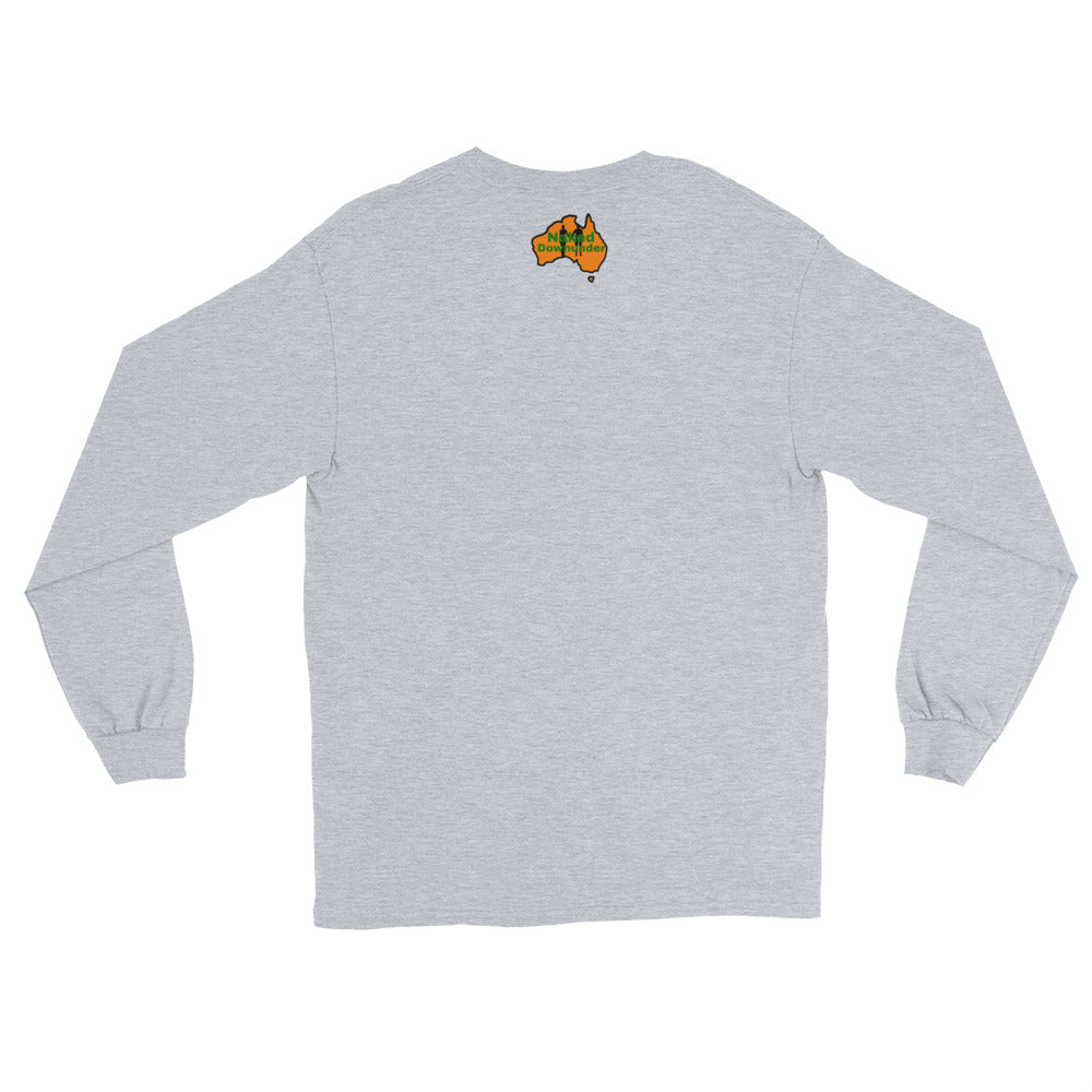 Naked Downunder There's Never a Bad Day to Be Naked Downunder Men's Long-Sleeve Shirt