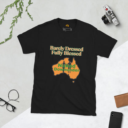 Naked Downunder Barely Dressed Unisex T-Shirt – Black