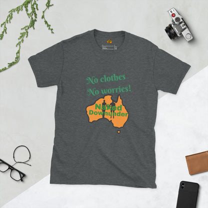Naked Downunder No Clothes Unisex T-Shirt – Dark Heather