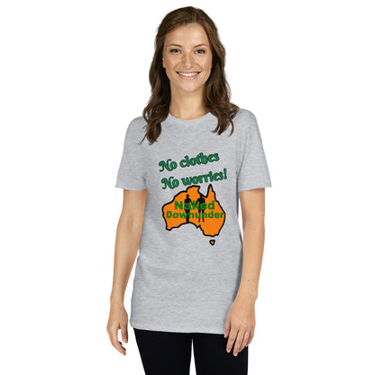 Naked Downunder No Clothes Unisex T-Shirt – Sport Grey
