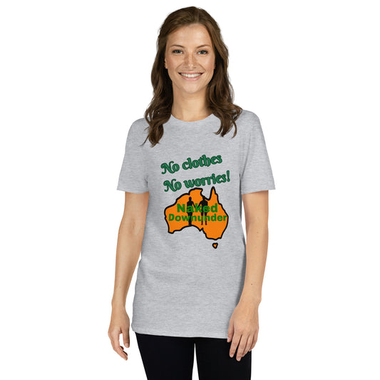 Naked Downunder No Clothes Unisex T-Shirt – Sport Grey