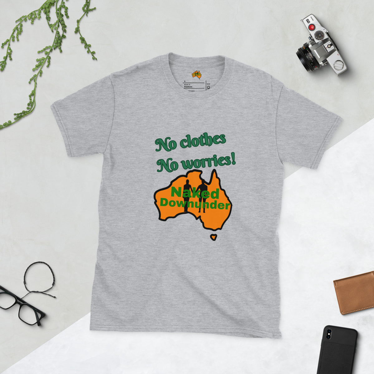 Naked Downunder No Clothes Unisex T-Shirt