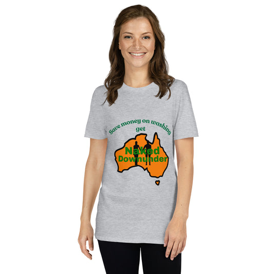 Naked Downunder Save Money Unisex T-Shirt – Sport Grey