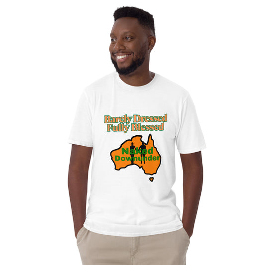 Naked Downunder Barely Dressed Unisex T-Shirt – White