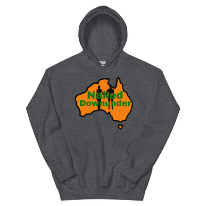 Naked Downunder Unisex Hoodie – Dark Heather