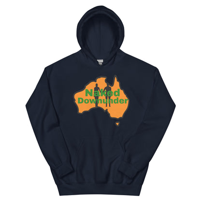 Naked Downunder Unisex Hoodie – Navy