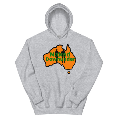 Naked Downunder Unisex Hoodie – Sport Grey