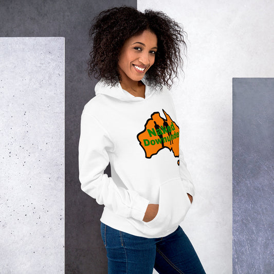 Naked Downunder Unisex Hoodie – White