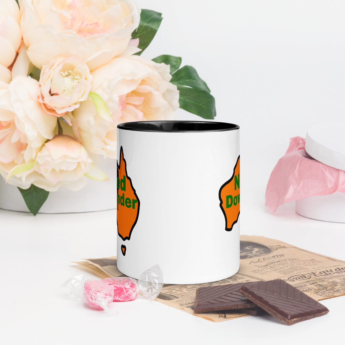 Naked Downunder Mug with Colour Inside