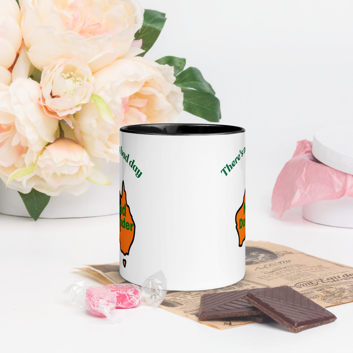 Naked Downunder There's Never a Bad Day to Be Naked Downunder Mug with Colour Inside