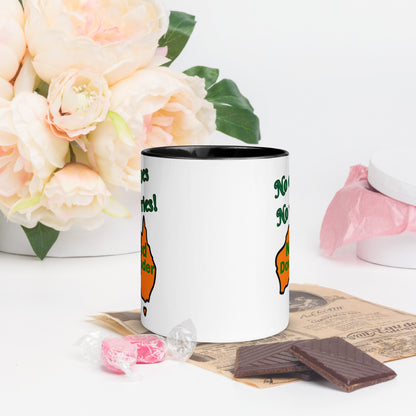 Naked Downunder No Clothes, No Worries Mug with Colour Inside