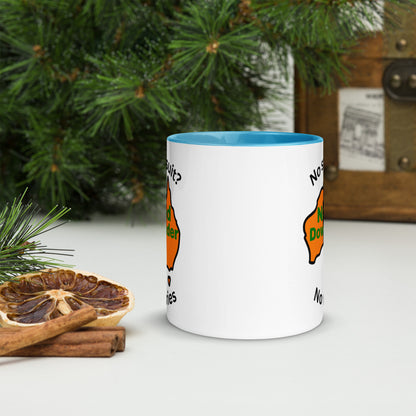 Naked Downunder No Swimsuit, No Worries Mug with Colour Inside