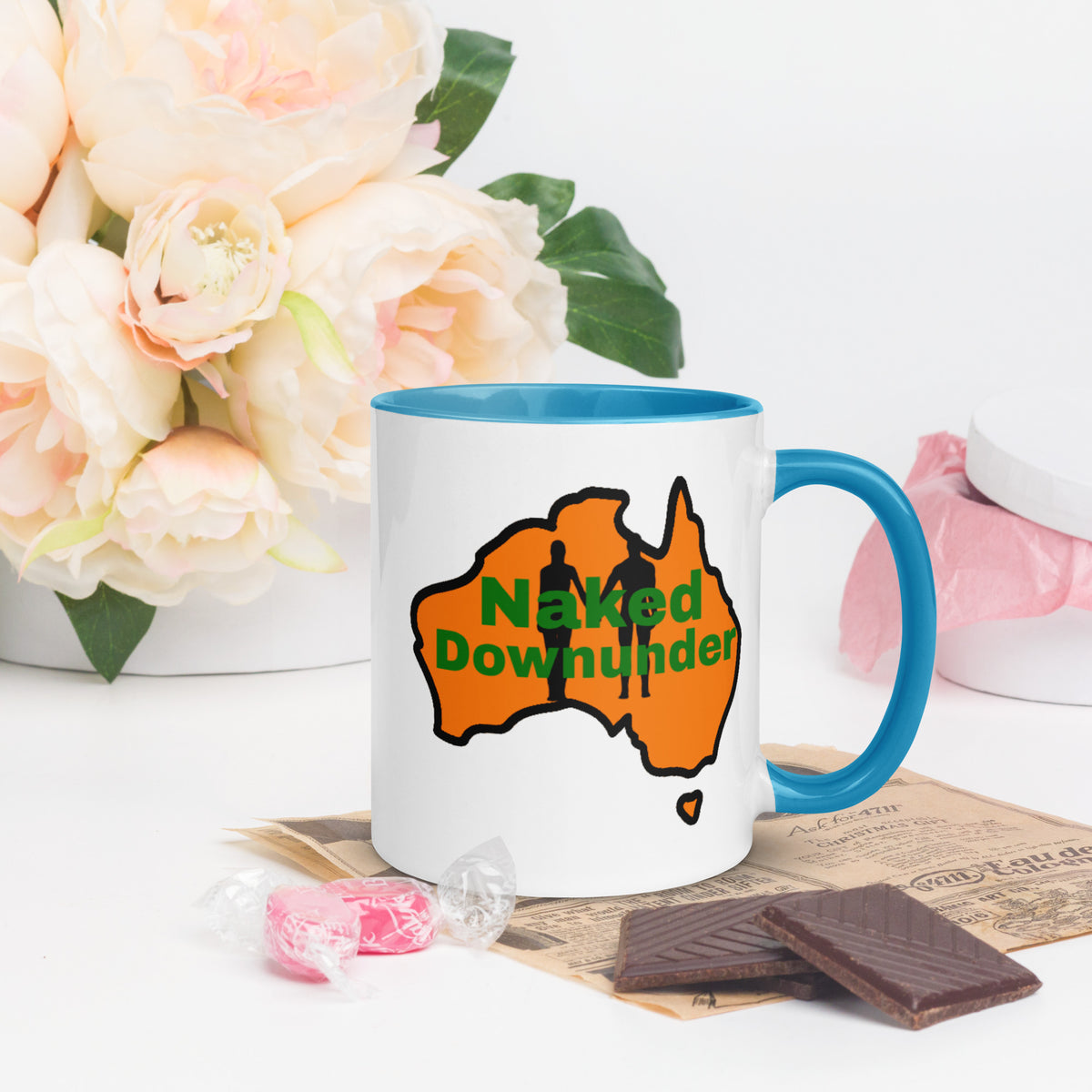 Naked Downunder Mug with Colour Inside
