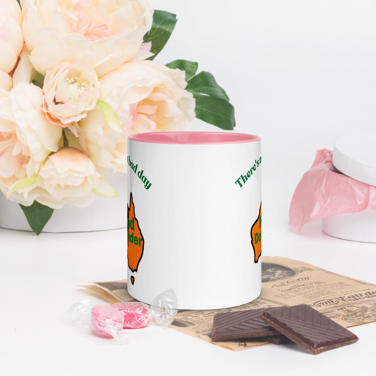 Naked Downunder There's Never a Bad Day to Be Naked Downunder Mug with Colour Inside