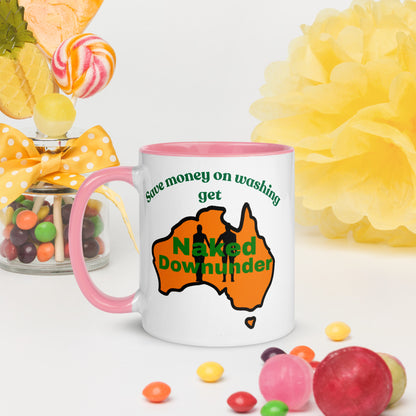 Naked Downunder Save Money on Washing Mug with Colour Inside